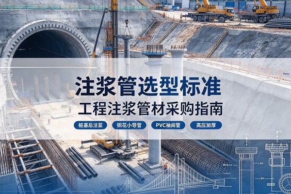 武陵注浆管选型标准