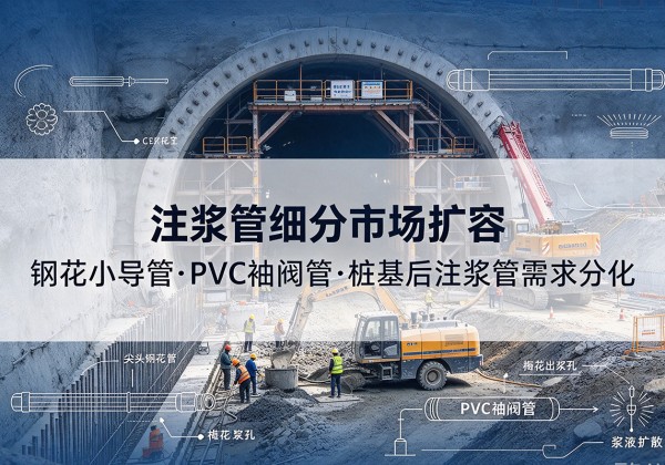 武陵注浆管细分市场扩容，隧道钢花小导管、PVC 袖阀管、桩基后注浆管需求分化